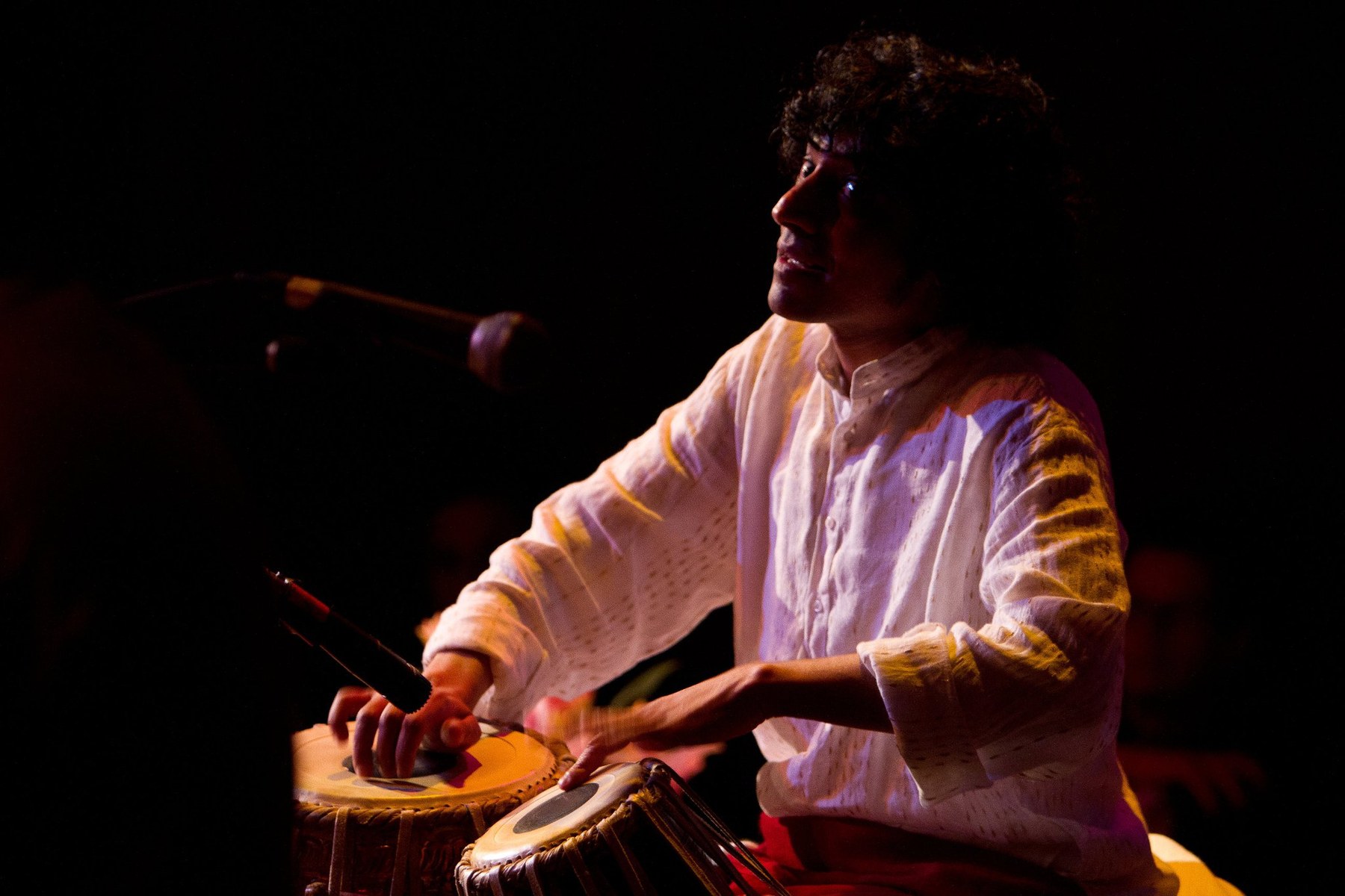 Girish K Makwana performing tabla