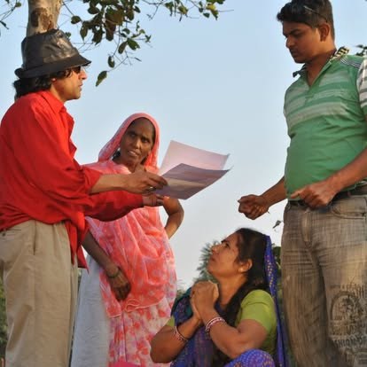 Directing actors on location