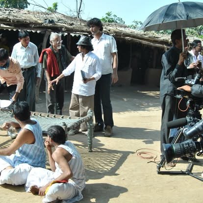 Production moment on location
