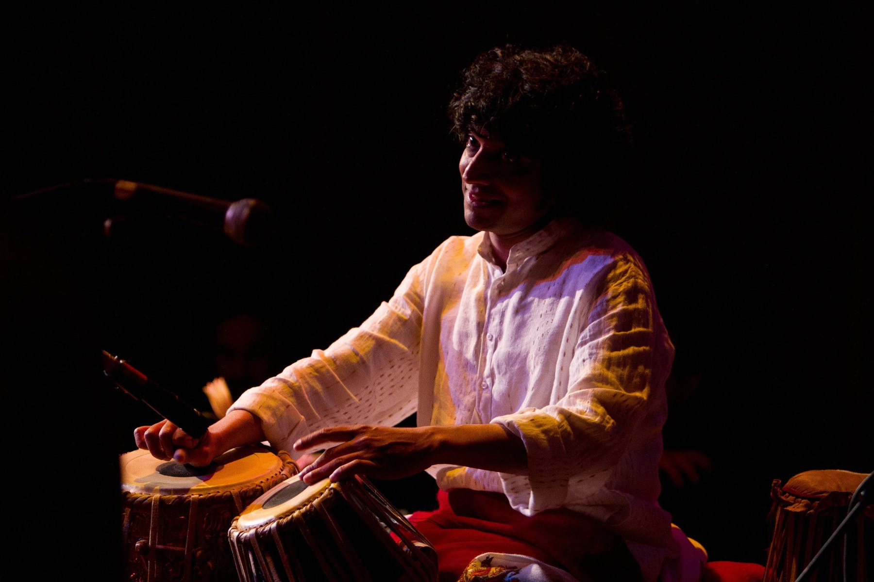 Girish K Makwana performing tabla