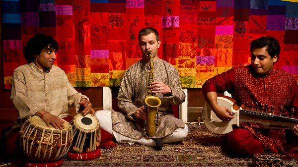Tihai3 performance with tabla, saxophone and sarod